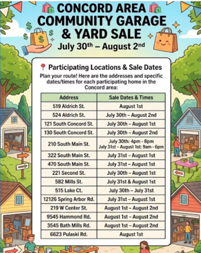 Concord Community Garage Sale